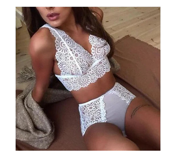 Two-Piece Set, Sexy Lace Lingerie Outfit