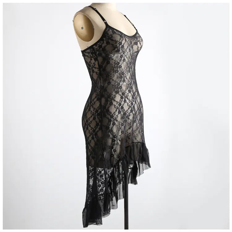 Transparent Lace Cami Dress - Women's Sexy Lingerie