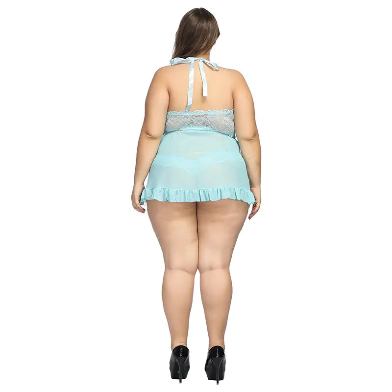 Plus Size Lace Lingerie Sleepwear