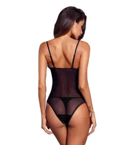 Lace Backless Lingerie Bodysuit