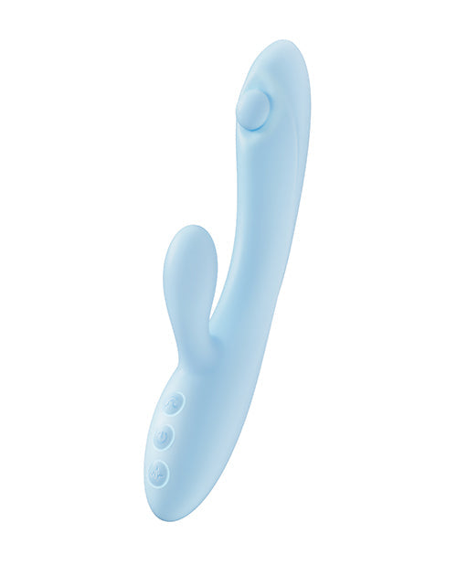 Blue silicone tool on a white background