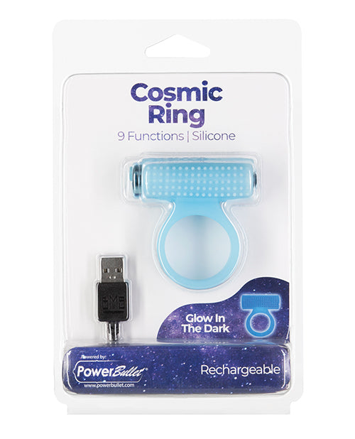 Cosmic Ring packaging with USB cable on a white background