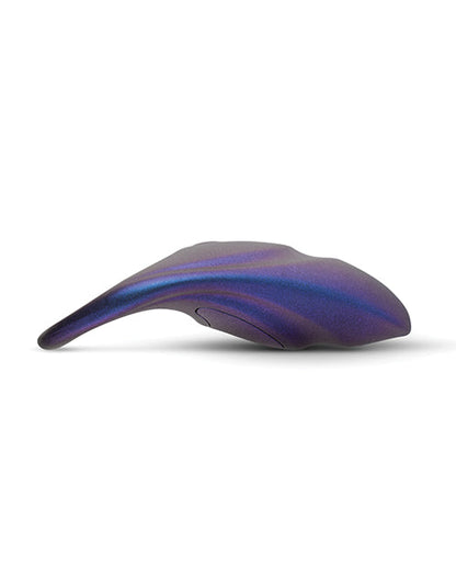 Purple and blue computer mouse on a white background