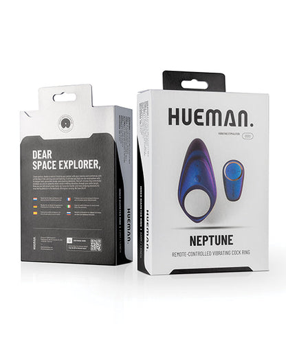 HUUMAN Neptune remote-controlled vibrating cock ring packaging on a white background