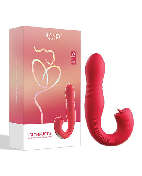 Joi Thrusting G-Spot Vibrator – Dual-Action Clitoral Stimulator (Red)