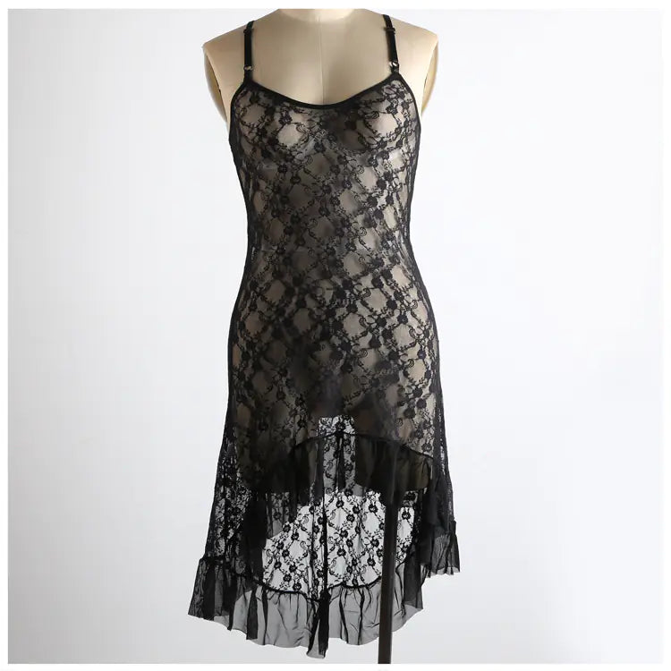 Transparent Lace Cami Dress - Women's Sexy Lingerie