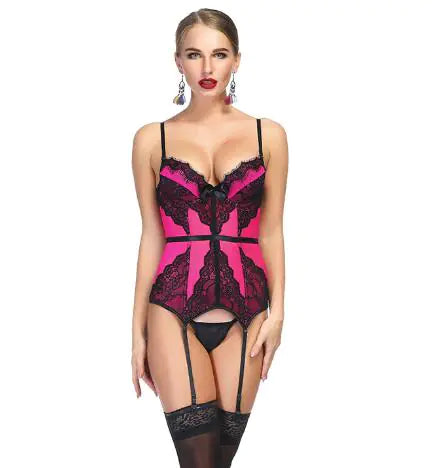 Elegant Lace V-Cut Bralette Set