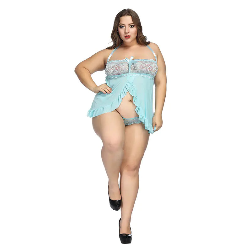Plus Size Lace Lingerie Sleepwear