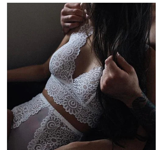 Two-Piece Set, Sexy Lace Lingerie Outfit