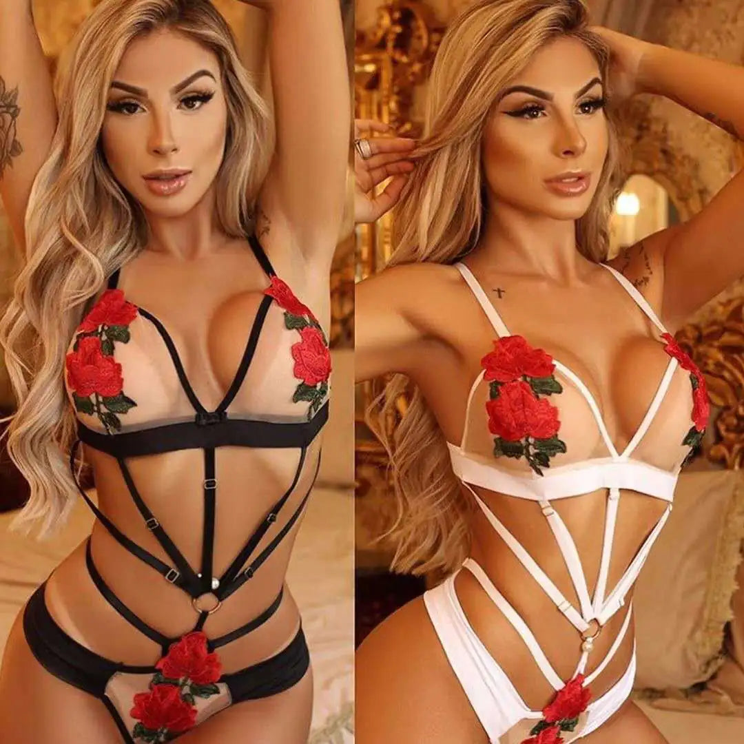 Fashionable Embroidered Lingerie Body Suit-Top Pick!!