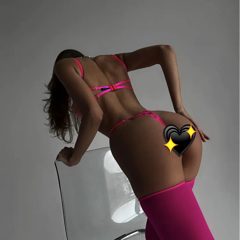 Love Heart Embroidered Lingerie Set-Top Pick!!