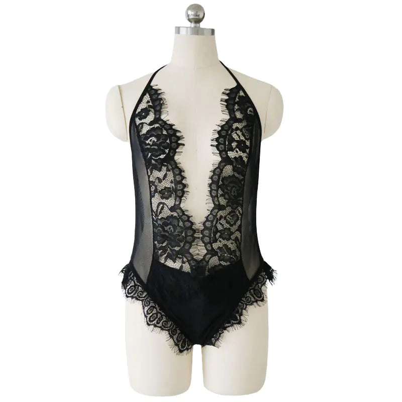 Plus Size Women's Sexy Lace Lingerie Nightwear