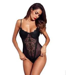 Lace Backless Lingerie Bodysuit for Women