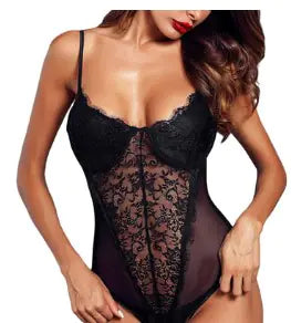 Lace Backless Lingerie Bodysuit