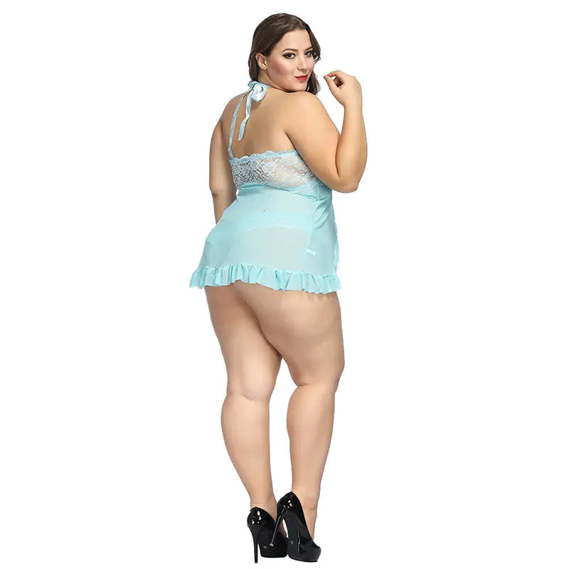 Plus Size Lace Lingerie Sleepwear